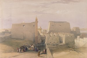 Grote ingang van de Tempel van Luxor, uit Egypte en Nubië, Vol.1